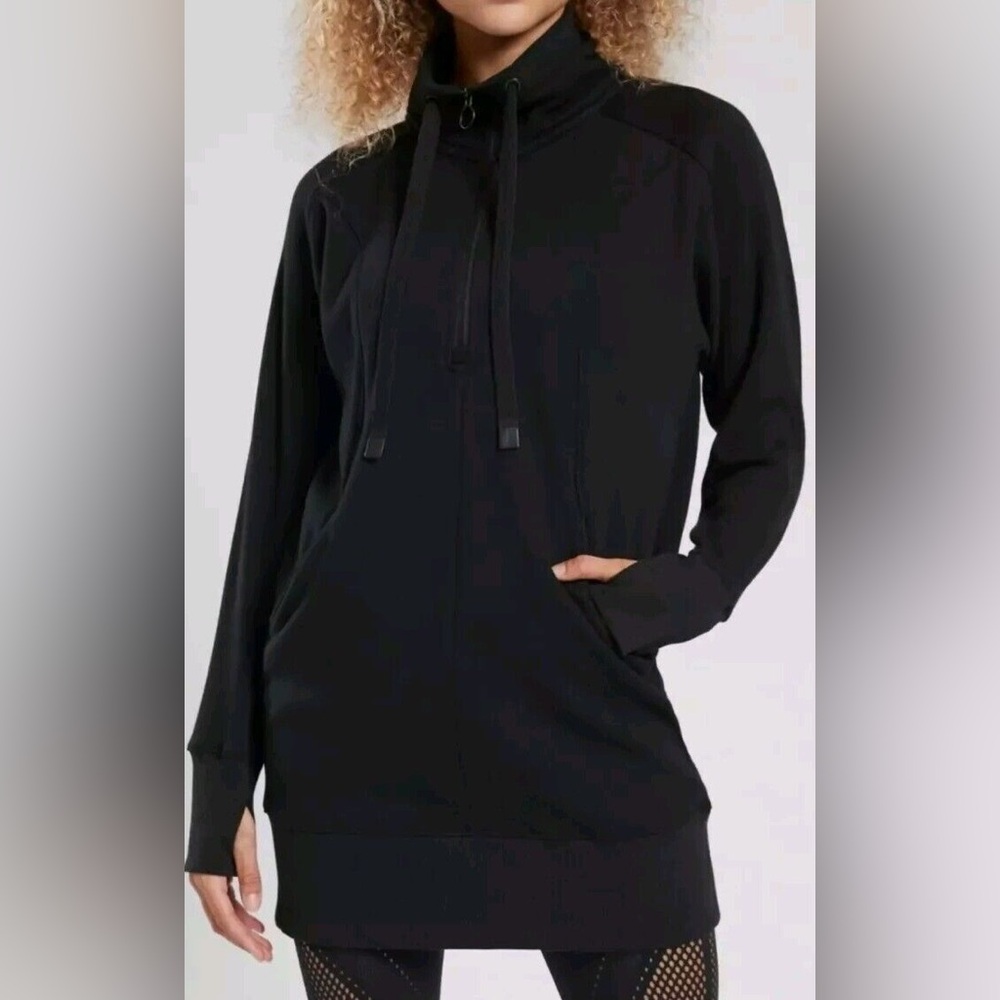 Athleta Cozy Karma 1/4 Zip Oversized Sweater Pullover Small Tunic